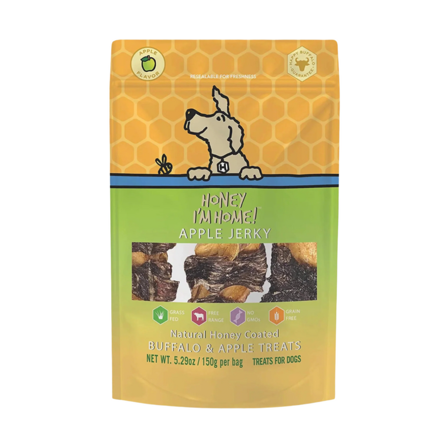 Honey Im Home Dog Buffalo Apple Jerky 5.2oz