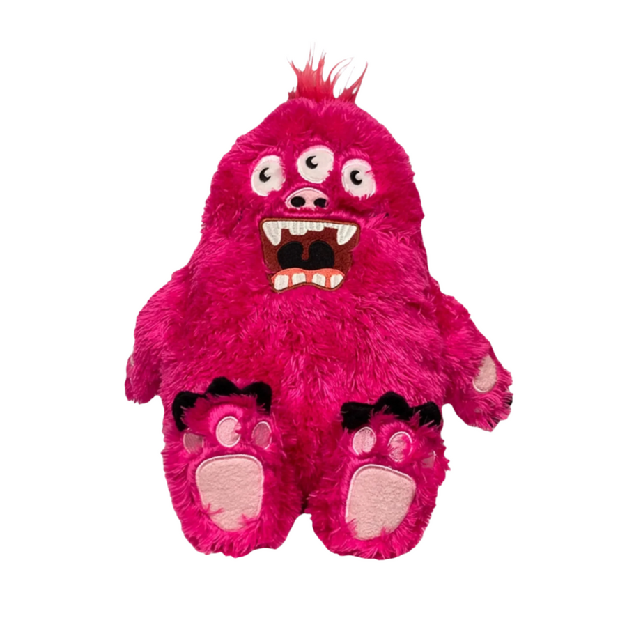 Fabdog Dog Fluffy Monster Pink Large