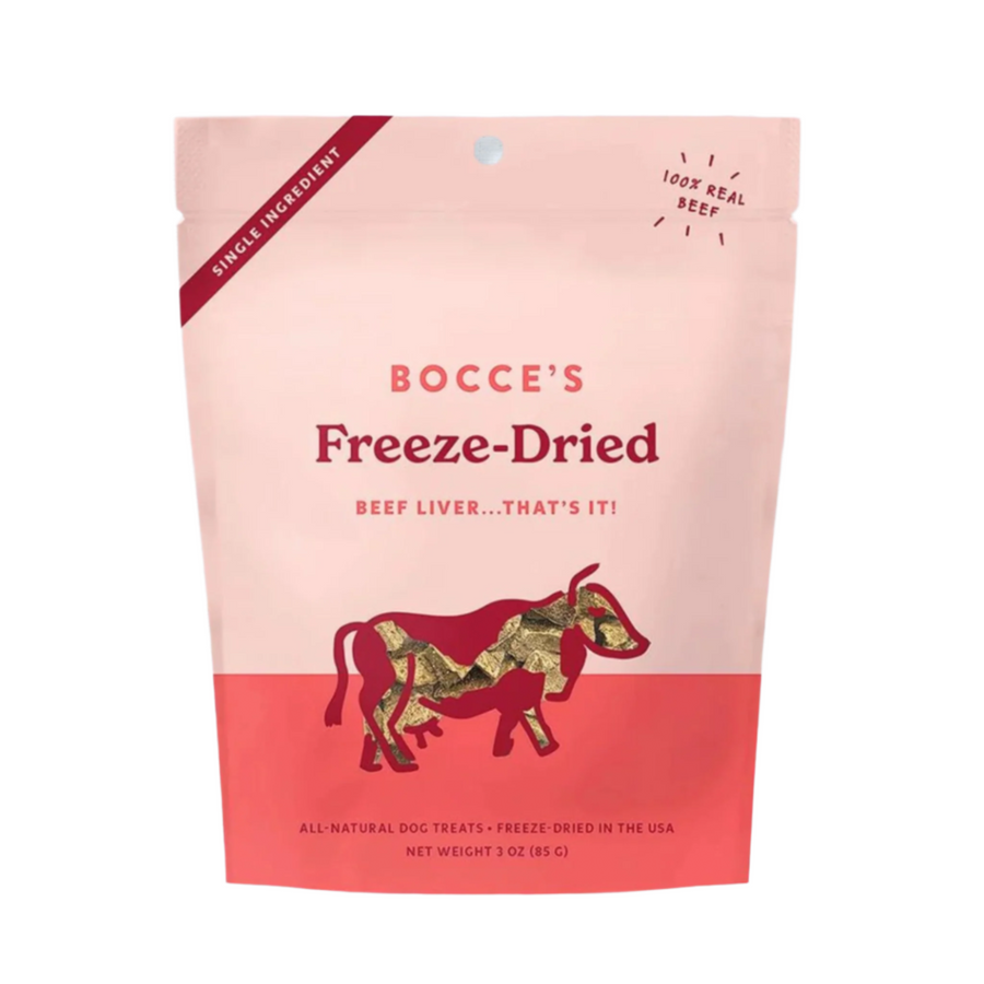 Bocce's Bakery Dog Freeze Dried Beef Liver Treats 3oz.