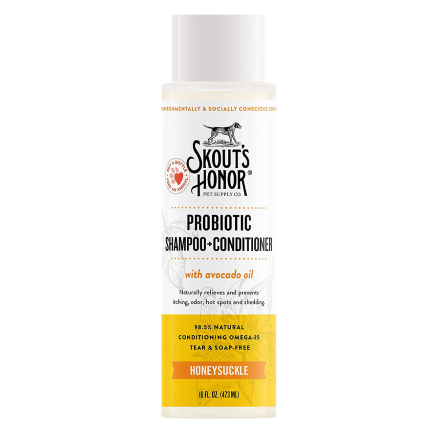 Skouts Honor Dog Shampoo Conditioner Honeysuckle 16oz.