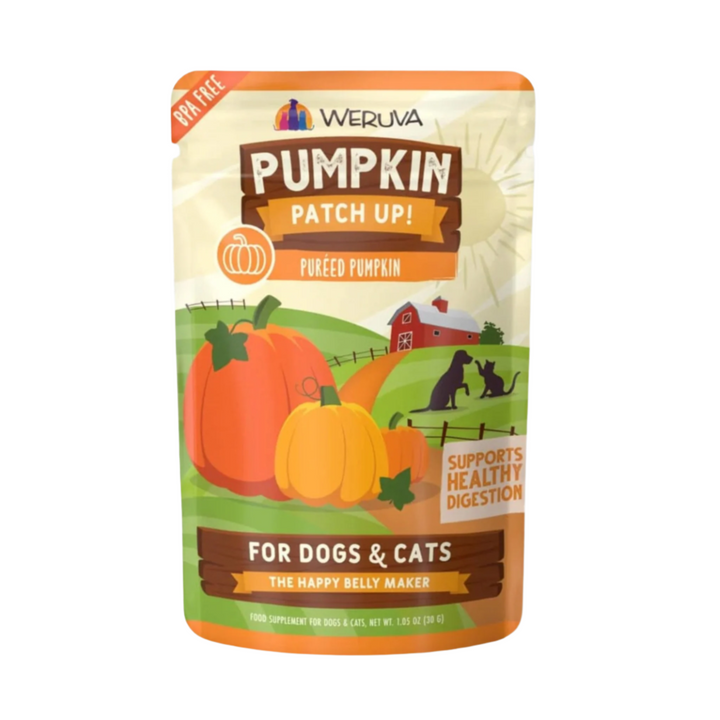 Weruva Dog Pured Pumpkin Supplement 1.05oz. Pouch (Case of 12)