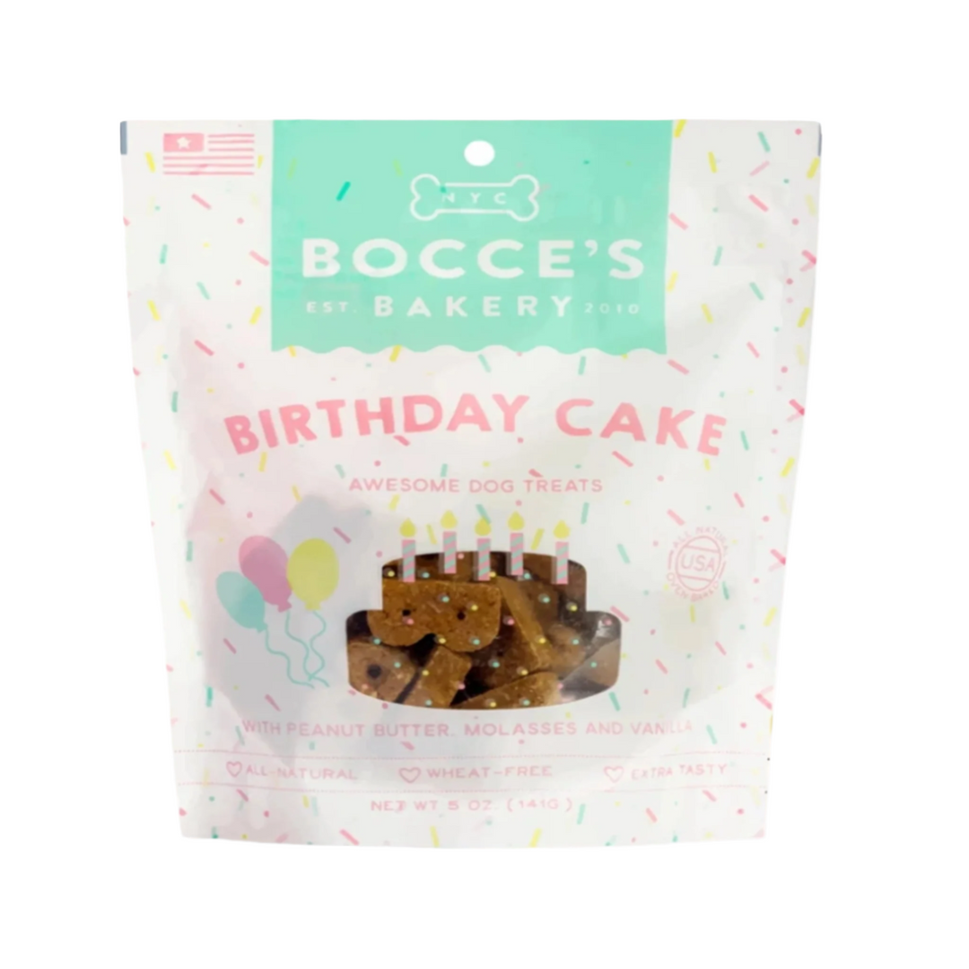 Bocce's Bakery Dog Birthday Cake Biscuits 5oz.