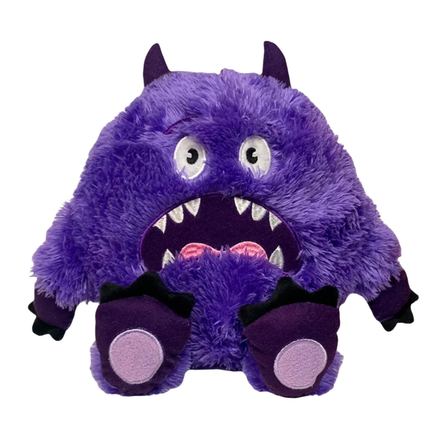 Vibrant Purple Plush Monster Toy - Whimsical Stuffed Dog Accessory