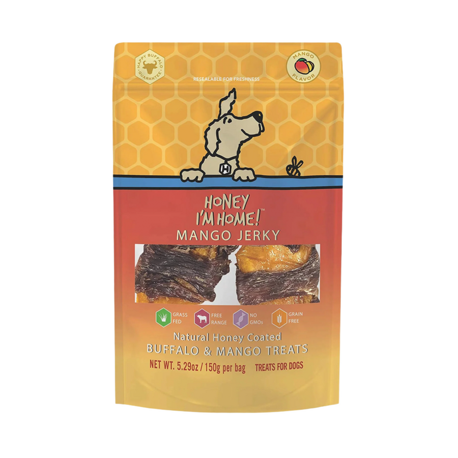 Honey Im Home Dog Buffalo Mango Jerky 5.29oz.