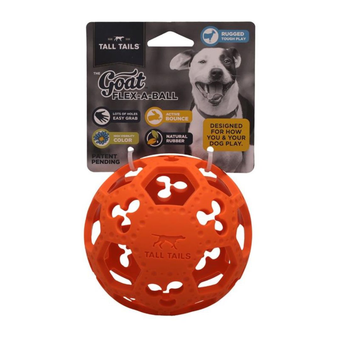 Tall Tails Dog Goat Flexiball Fetch Toy