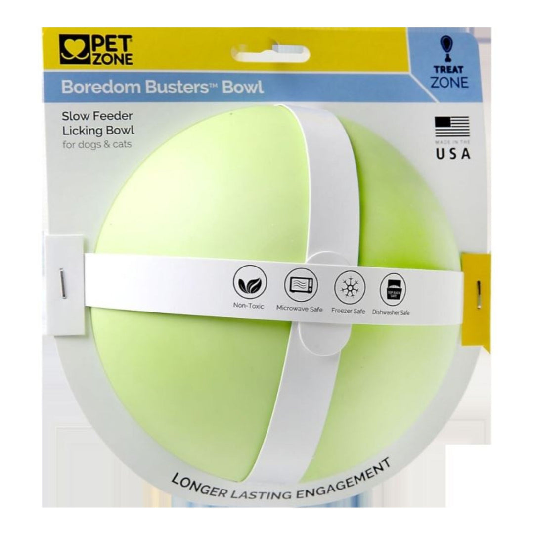 Pet Zone Boredom Busters Dog Bowl Green