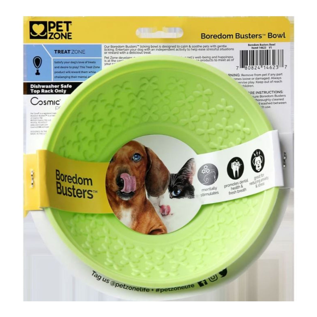 Pet Zone Boredom Busters Dog Bowl Green