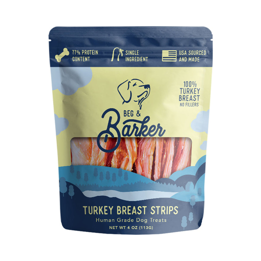 Beg & Barker Dog Strips Turkey Breast 4oz