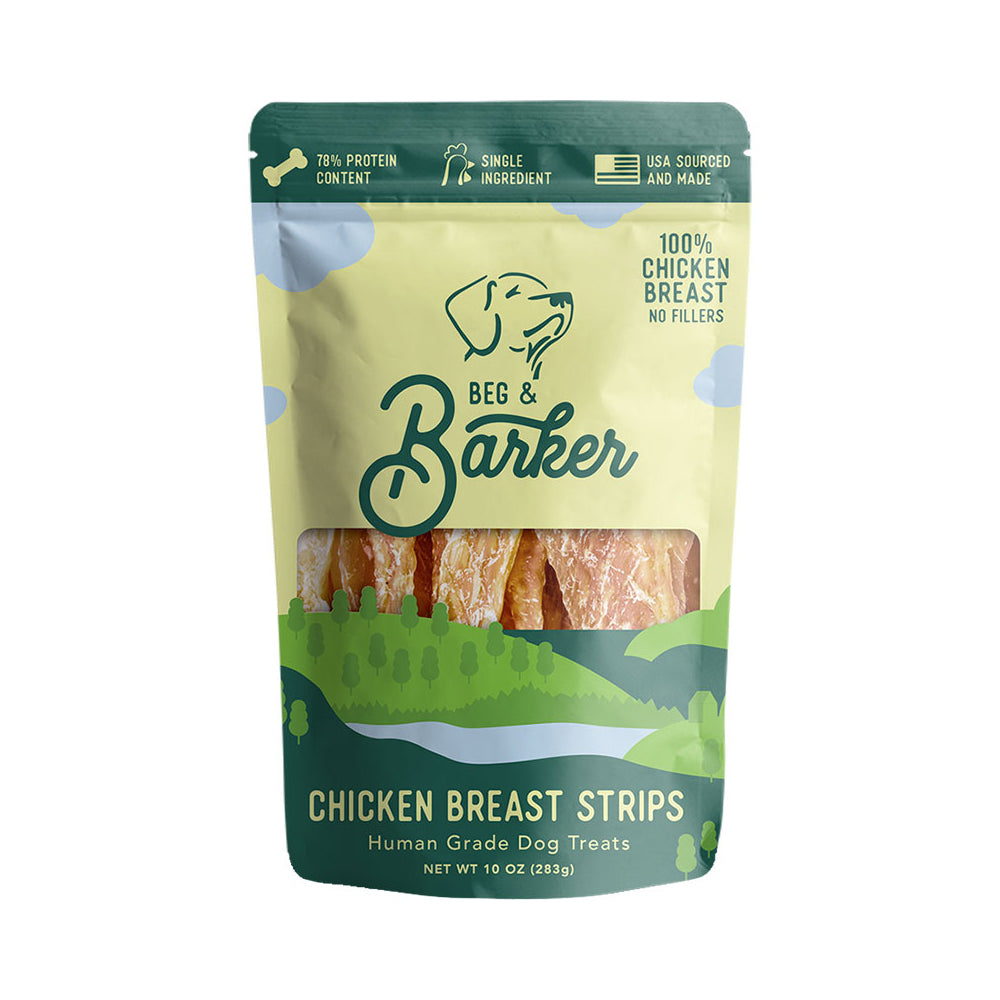 Beg & Barker Chicken Breast Strip Dog Treats 10oz