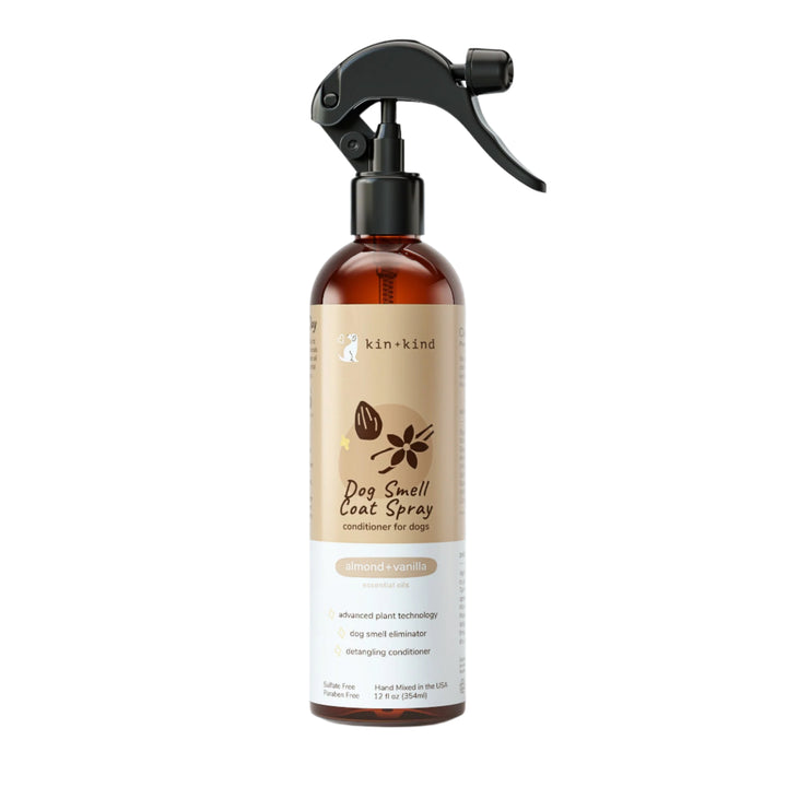 Kin+Kind Dog Smell Natural Coat Spray Almond Vanilla 12oz