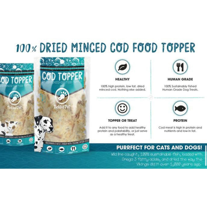 Tickled Pet Dog Cod Meal Topper 6oz