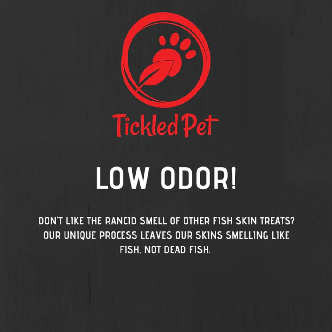 Tickled Pet Dog Salmon Skins Flat 6oz