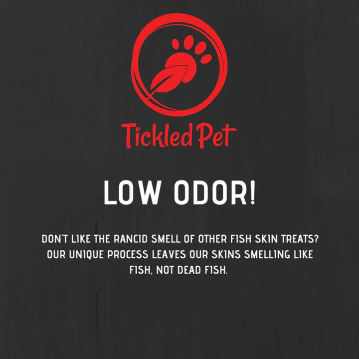 Tickled Pet Dog Salmon Skins Flat 6oz