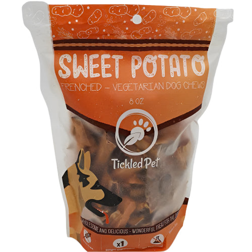 Tickled Pet Dog Sweet Potato Chews Frenched 8oz