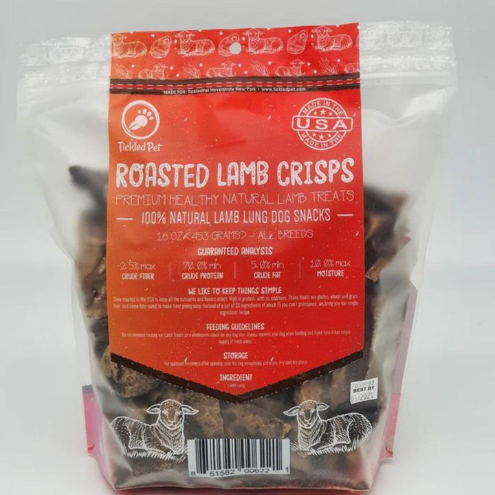 Tickled Pet Dog Lamb Lung Crisps 16oz