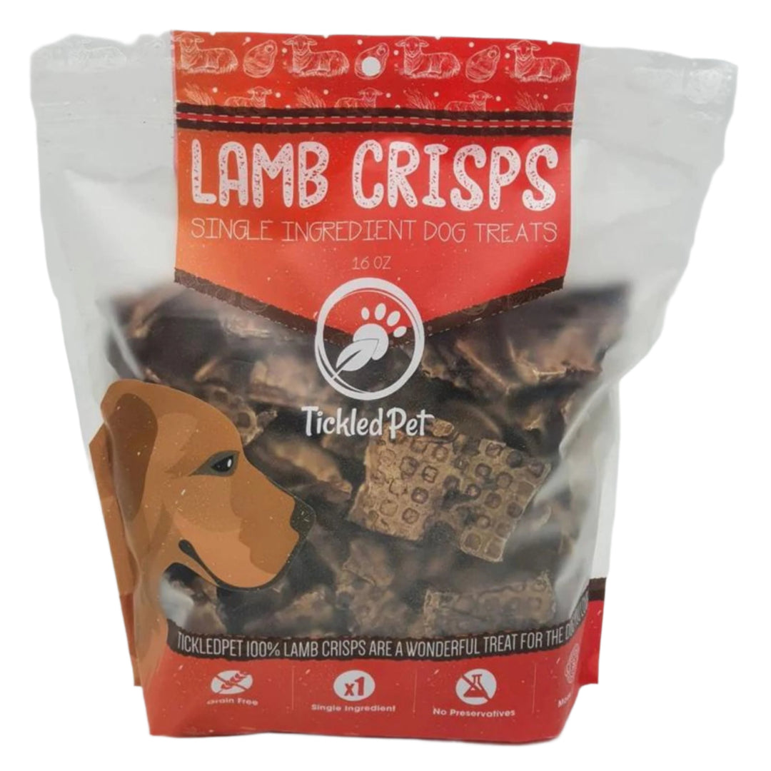 Tickled Pet Dog Lamb Lung Crisps 16oz