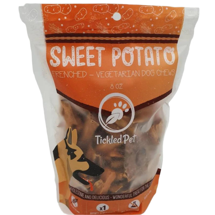 Tickled Pet Dog Sweet Potato Chews Frenched 16oz