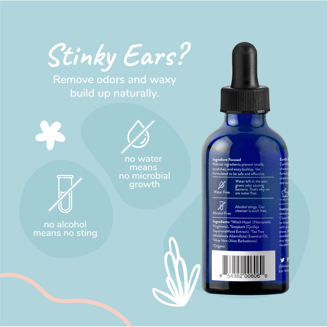 Kin+Kind Clean Ears Organic Dog 4oz