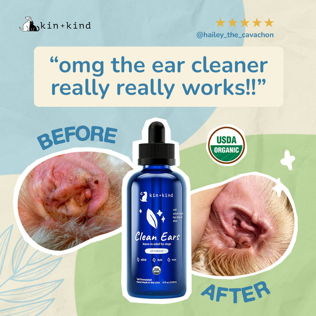 Kin+Kind Clean Ears Organic Dog 4oz